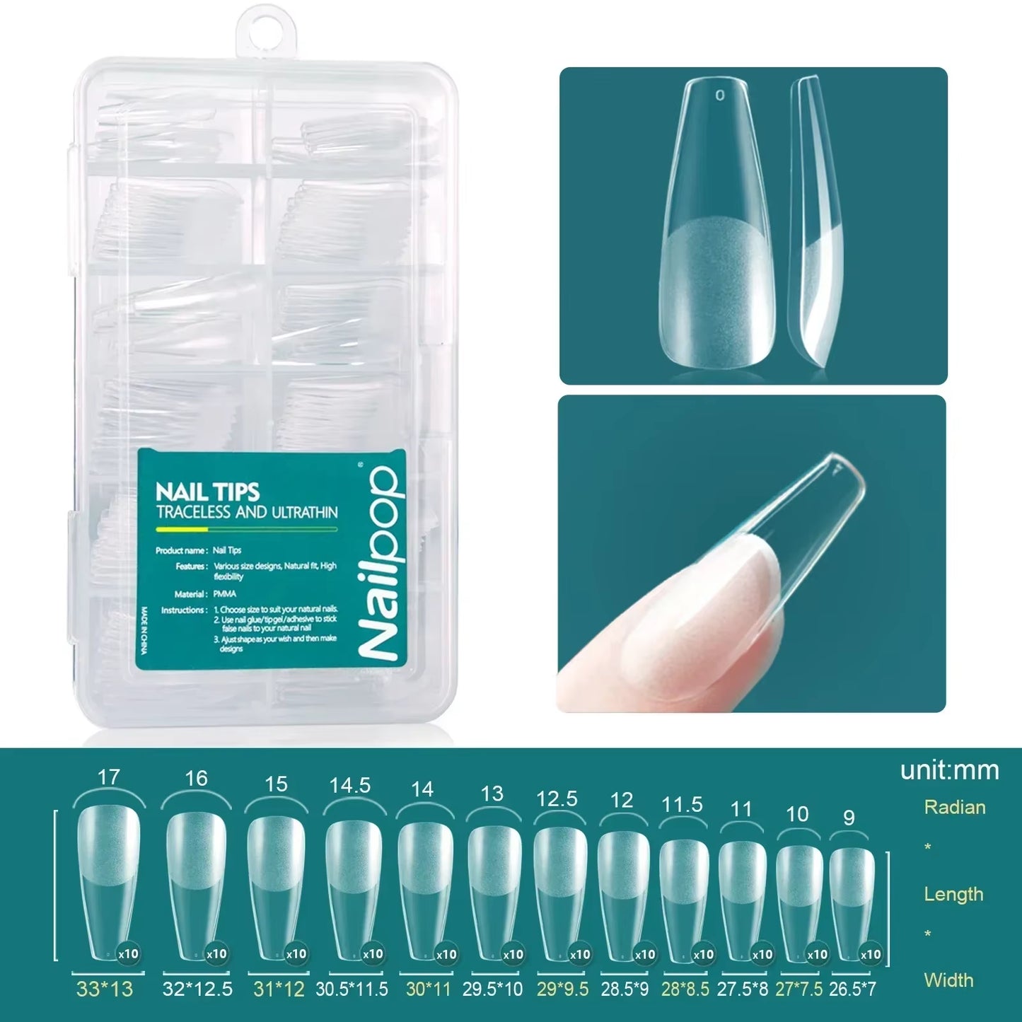120Pcs Acrylic Nails Fake Capsule Short Almond Coffin Square Artificial Nail Extension Soft Gel Tips Accessories Tools