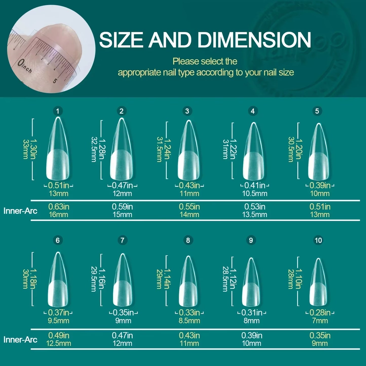 120Pcs Acrylic Nails Fake Capsule Short Almond Coffin Square Artificial Nail Extension Soft Gel Tips Accessories Tools