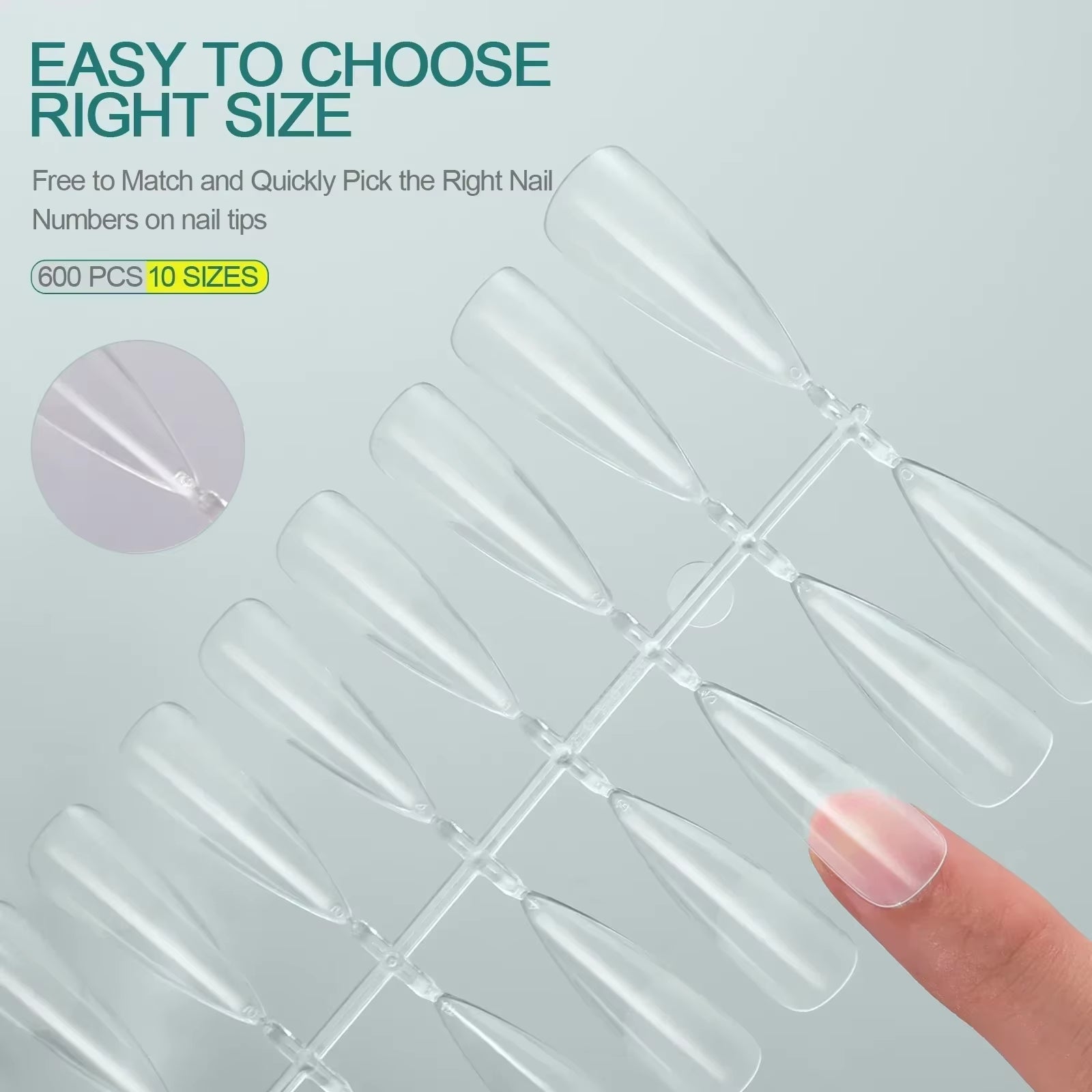 120Pcs Acrylic Nails Fake Capsule Short Almond Coffin Square Artificial Nail Extension Soft Gel Tips Accessories Tools