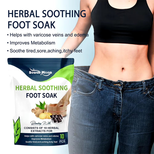 10Pcs Detox Foot Soak Herbal Lymphatic Health Promote Blood Circulation Dehumidification Fat Burning Stress Relax Foot Bath Soak