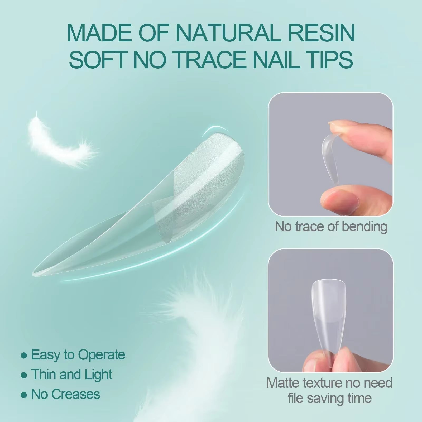 120Pcs Acrylic Nails Fake Capsule Short Almond Coffin Square Artificial Nail Extension Soft Gel Tips Accessories Tools